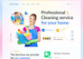 design a cleaning website with booking system for cleaning service business